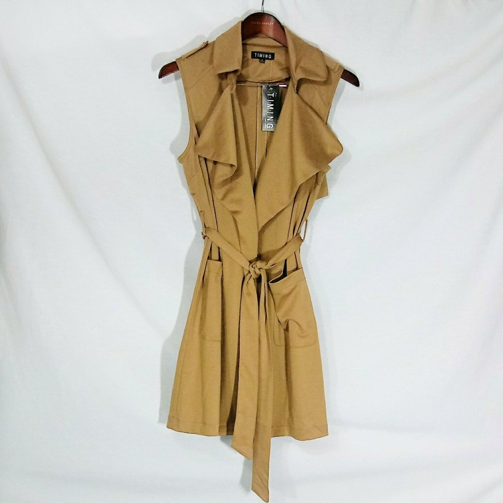 Sleeveless Lofty Blend Tie Sweater Vest